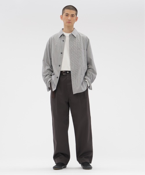 MHL.（エムエイチエル） シャツ TINY GINGHAM COTTON メンズ