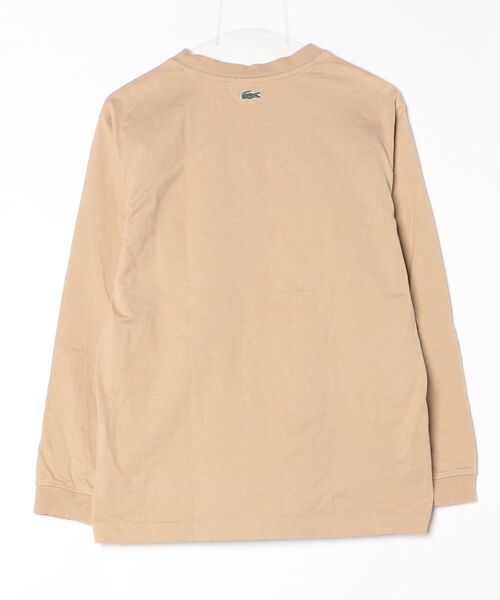 「LACOSTE」 長袖Tシャツ S ベージュ メンズ_画像2