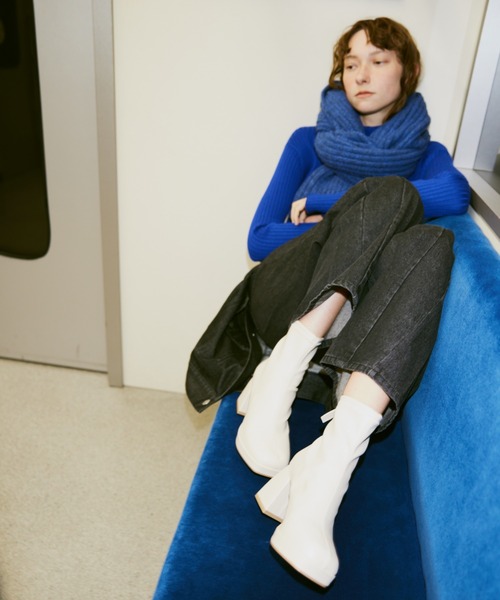 「un/neu」 ストール FREE グレー レディース_画像8