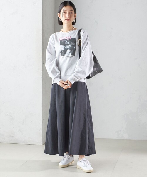 「＋81BRANCA」 長袖カットソー ONE SIZE シルバーグレー レディース_画像3