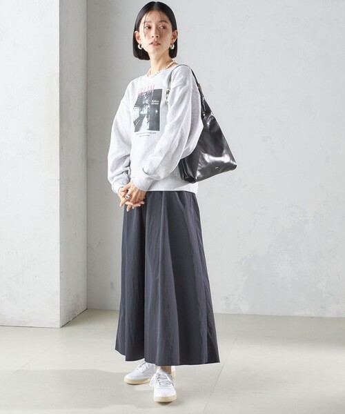 「＋81BRANCA」 長袖カットソー ONE SIZE シルバーグレー レディース_画像5