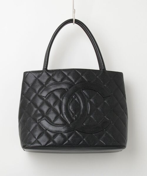 CHANEL（シャネル） キャビアスキン トートバッグ - ブラック