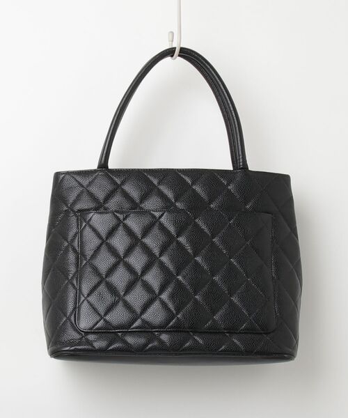 シャネル　CHANEL キャビアスキン　トートバッグ　ショルダーバッグ CHANEL（シャネル） キャビアスキン トートバッグ - ブラック