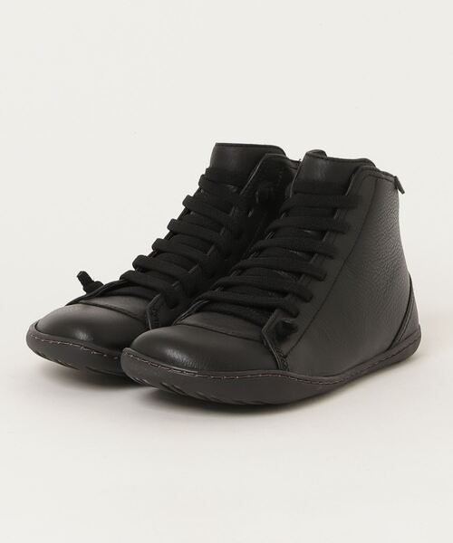 「CAMPER」 ハイカットスニーカー 23.5cm ブラック レディースの画像