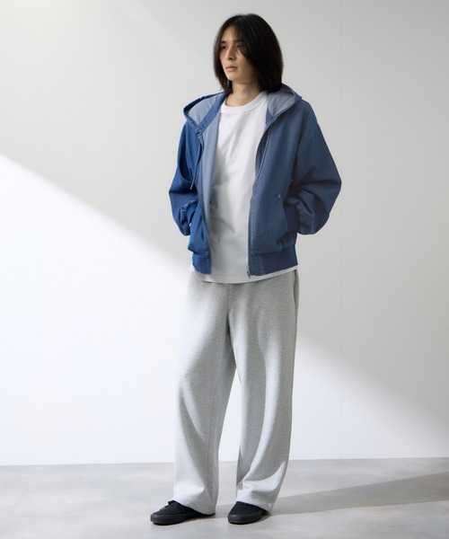 jean パーカー SEQUENZE パーカー WEB限定 / ブリーチ加工 デニムジップパーカー sqnz