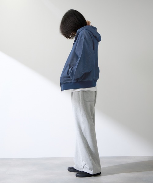 NAVY パーカー ブリーズデニム フルZIPパーカー メンズ レディース