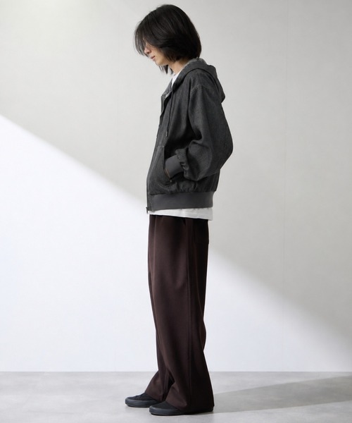 NAVY パーカー uvカット 冷感 「NAVY / ネイビー」 ブリーズデニム