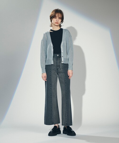 「GRACE CONTINENTAL」 カーディガン 36 ブラック レディースの画像