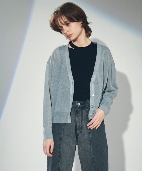 「GRACE CONTINENTAL」 カーディガン 36 ブラック レディースの画像