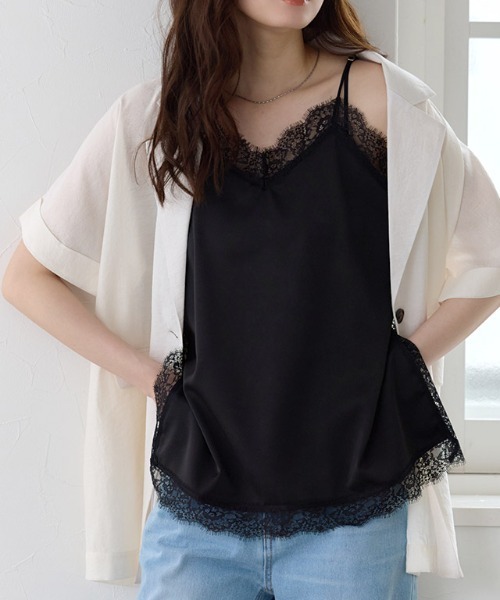 ERiKOKATORi ☆エリコカトリ☆レースキャミソール トリアセレースキャミソール | Blouse | HER. Online Store
