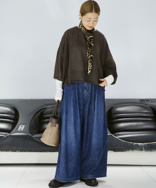 「JOURNAL STANDARD LUXE」 デニムパンツ FREE ネイビー レディース_画像9