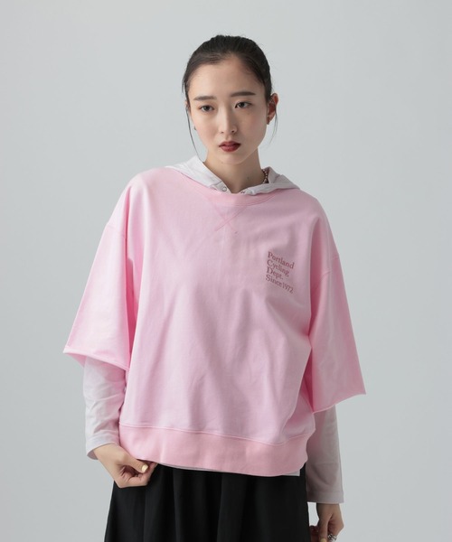 LEPSIM（レプシィム） ヘンリーネック tシャツ シアーフードヘンリー
