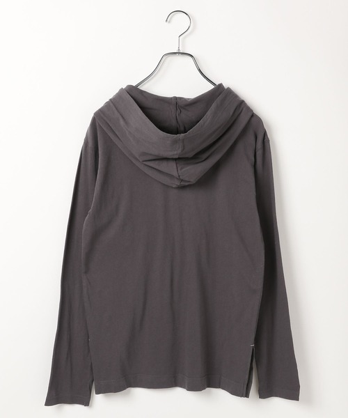 LEPSIM（レプシィム） tシャツ シアーフードヘンリープルオーバー