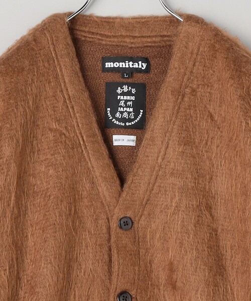 「MONITALY」 カーディガン MEDIUM キャメル メンズ_画像3