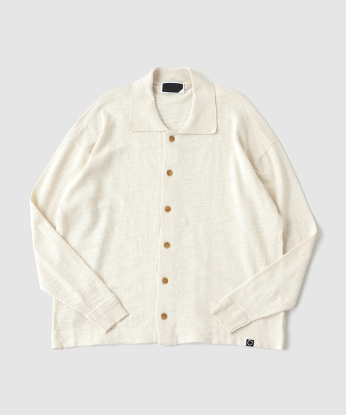 phingerin ニットTシャツ PHINGERIN（フィンガリン） セーター ニット SLAB GAUZE KNIT SHIRT