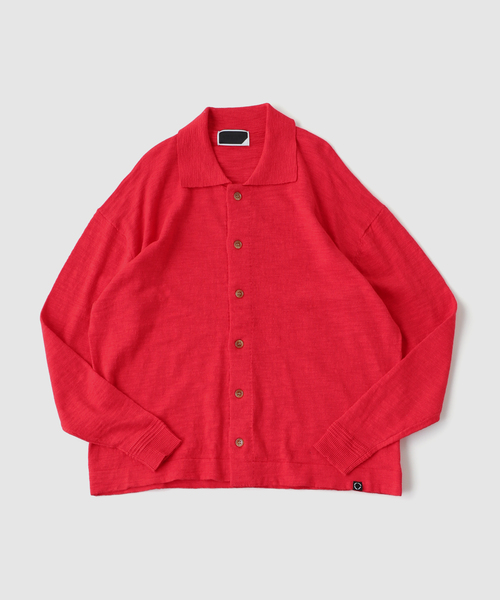 phingerin ニットTシャツ PHINGERIN（フィンガリン） セーター ニット SLAB GAUZE KNIT SHIRT