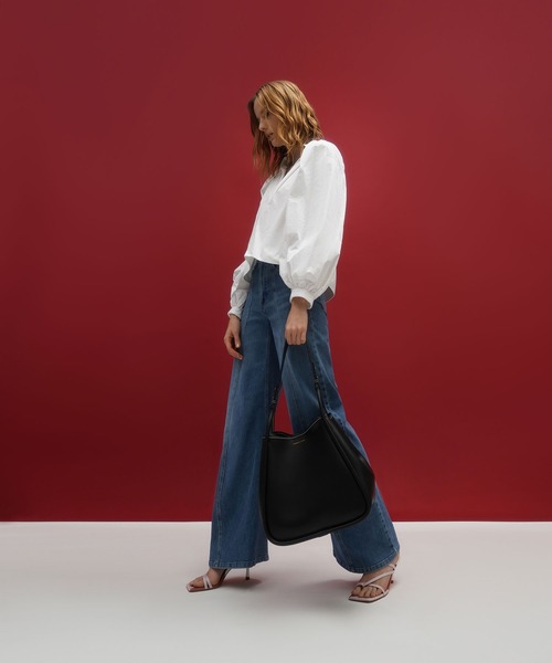 「CHARLES \u0026 KEITH」 2WAYバッグ X-LARGE ブラック レディースの画像