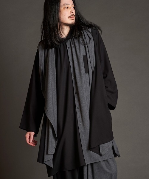 「NO ID.」 カーディガン ONE SIZE ブラック メンズ_画像9