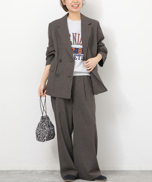 「JOURNAL STANDARD relume」 テーラードジャケット 36 ブラウン レディースの画像