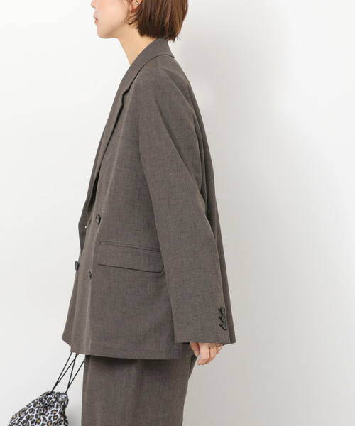 「JOURNAL STANDARD relume」 テーラードジャケット 36 ブラウン レディースの画像
