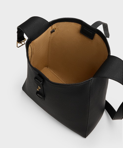「CHARLES & KEITH」 ショルダーバッグ L ブラック レディース_画像9