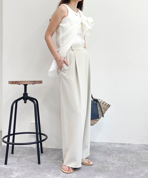 「fredy emue」 パンツ 36 ベージュ レディース_画像3