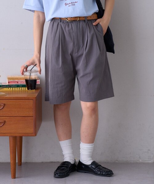 GEVACO（ゲバコ） ハーフパンツ パンツ 「GEVACO」タックハーフパンツ