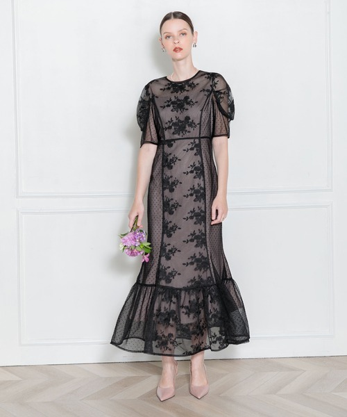 「Leja」 半袖ワンピース SMALL ブラウン レディース_画像3