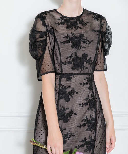 「Leja」 半袖ワンピース SMALL ブラウン レディース_画像6