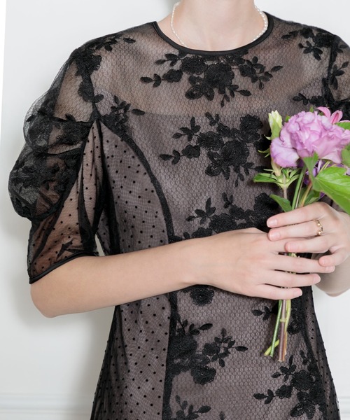 「Leja」 半袖ワンピース SMALL ブラウン レディース_画像8