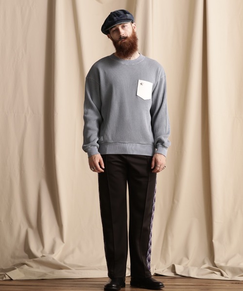 Schott N.Y.C（ショット） 「schott」 長袖Tシャツ X-LARGE グレー系