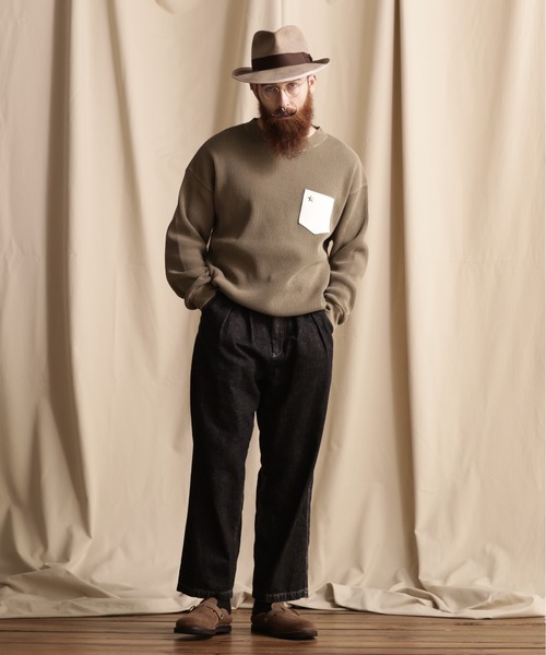 Schott N.Y.C（ショット） 「schott」 長袖Tシャツ X-LARGE グレー系