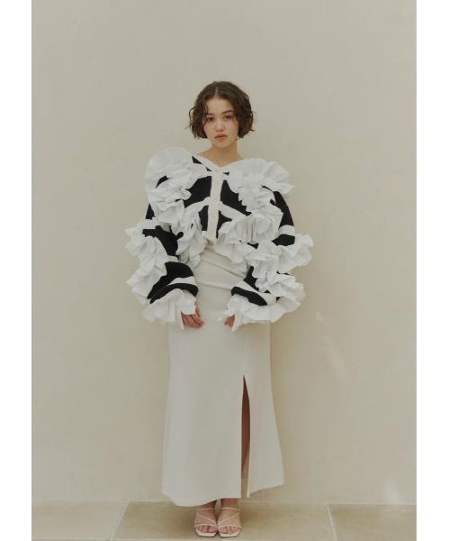ノートルエモア　カーディガン NOTRE emor（ノートルエモア） カーディガン border short cardigan