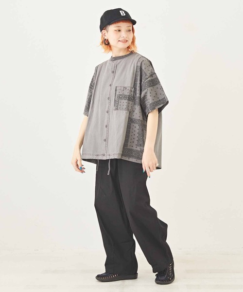 「CUBE SUGAR」 イージーパンツ M ネイビー レディース_画像5