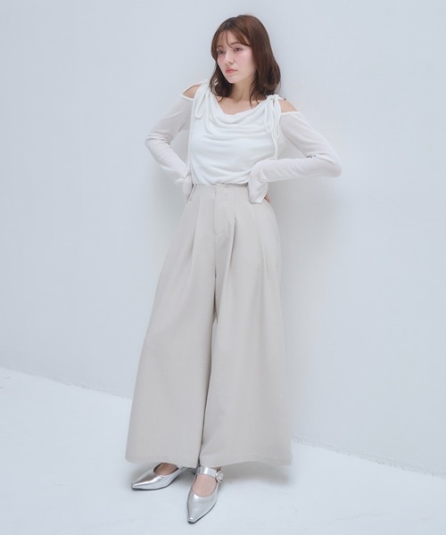 「mellowneon」 セットアップ MEDIUM ベージュ レディース_画像5