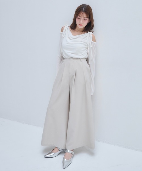 「mellowneon」 セットアップ MEDIUM ベージュ レディース_画像6