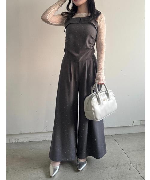 「mellowneon」 セットアップ MEDIUM ベージュ レディース_画像7