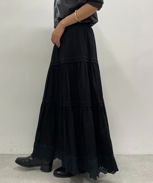 「LOUNGEDRESS」 ロングスカート FREE オフホワイト レディース_画像9