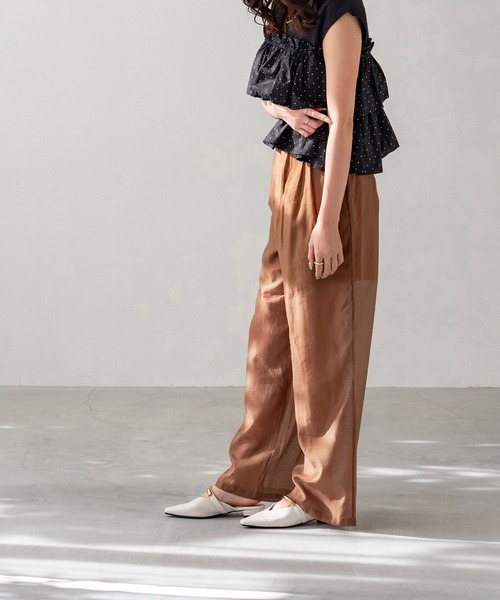 「welleg」 フラットサンダル LL アイボリー レディース_画像2