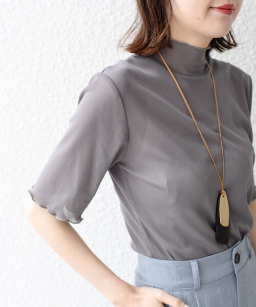 SHIPS（シップス） 半袖カットソー ONE SIZE ダークグレー レディース 