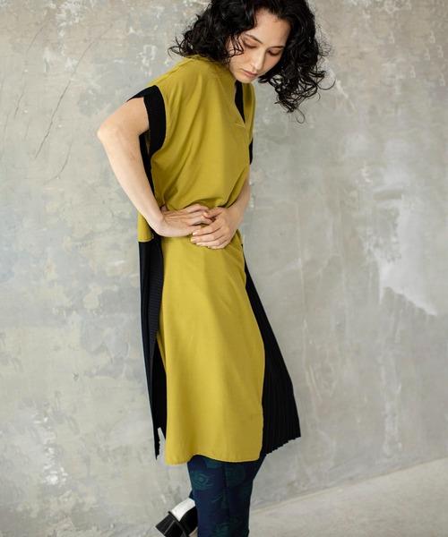 「OSMOSIS」 半袖ブラウス ONE SIZE ベージュ レディース_画像5