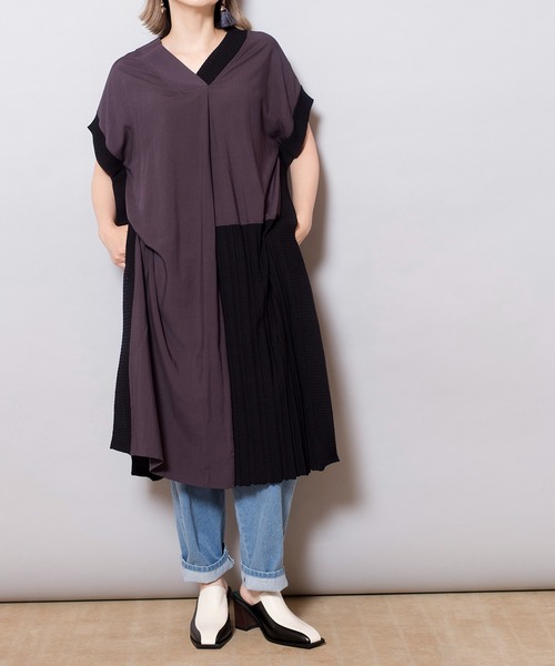 「OSMOSIS」 半袖ブラウス ONE SIZE ベージュ レディース_画像8