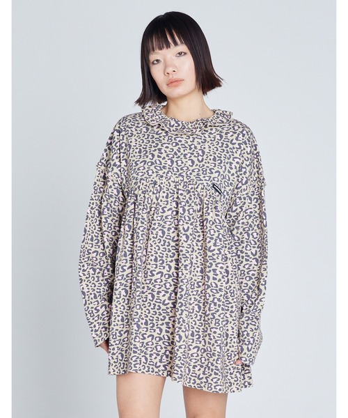 「Little sunny bite」 長袖ワンピース MEDIUM オレンジ レディース_画像2
