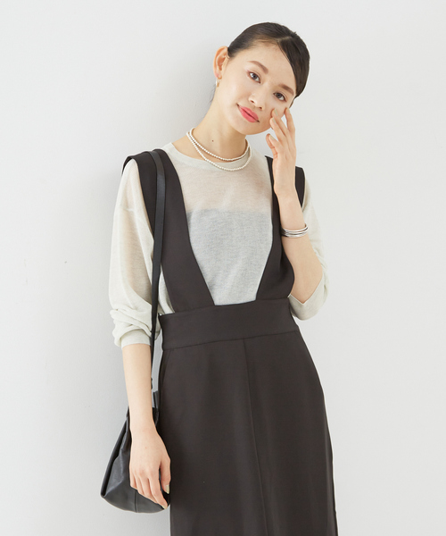 「Rouge vif」 サロペットスカート 38 ブラック レディース_画像5