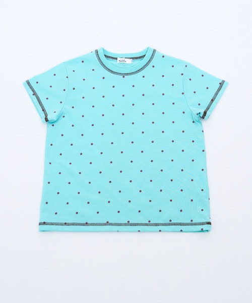 ぞぞ♡オーダーページ pairmanon（ペアマノン） tシャツ ガールズ ネーム付き ドット 配色