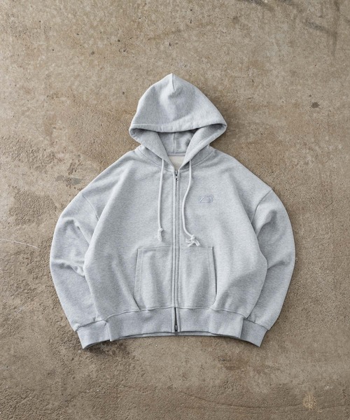 ADAMASTE ジップアップパーカー MEDIUM ダークグレー メンズ