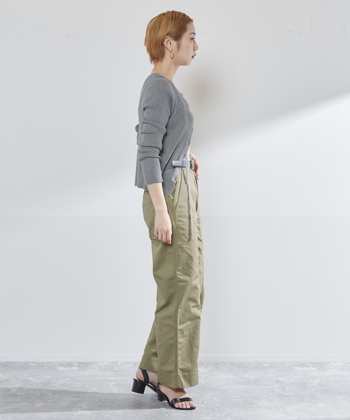 「VERMEIL par iena」 ニットカーディガン - グレー レディース_画像10