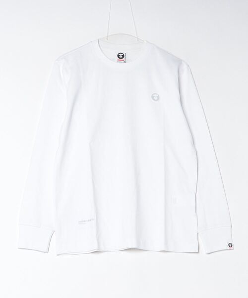 「AAPE BY A BATHING APE」 長袖Tシャツ X-LARGE ホワイト メンズ_画像2
