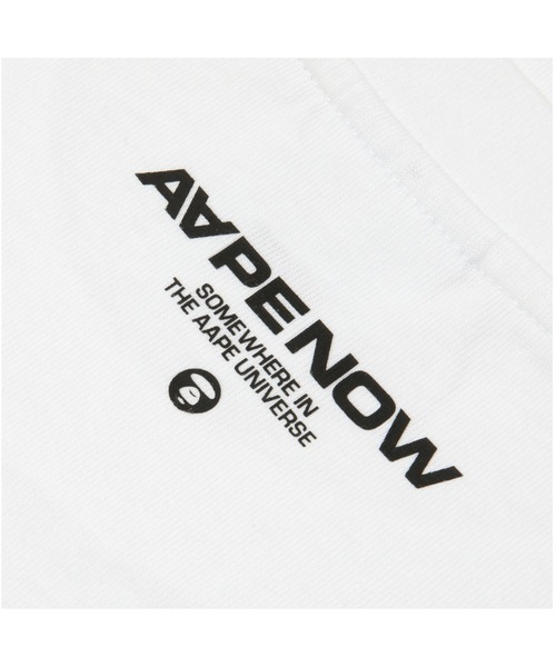 「AAPE BY A BATHING APE」 長袖Tシャツ X-LARGE ホワイト メンズ_画像6