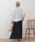 tシャツ 半袖 「UVカット・接触冷感」ボーダ...の詳細画像2